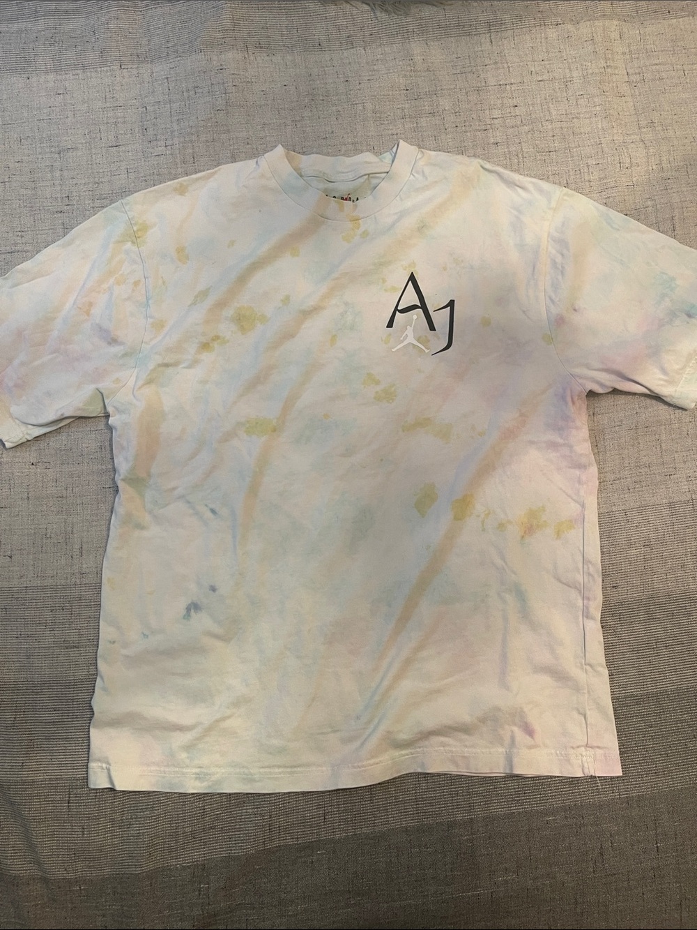 Nike air Jordan Pastel Tie-Dye Tee with Red Jumpman